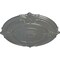 Ekena Millwork Attica Ceiling Medallion (Fits Canopies up to 3 3/4"), Hand-Painted Silver, 39 1/2"OD x 2 1/2"P CM39ATSLS - alternate 2